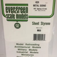 EVERGREEN 4526 .040 STYRENE CORRUGATED SIDING