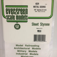 EVERGREEN 4529 .100 STYRENE CORRUGATED SIDING