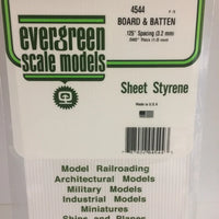 EVERGREEN 4544 .125 STYRENE BATTEN SIDING