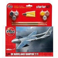 AIRFIX 55204 1/72 DE HAVILLAND VAMPIRE T.11 W PAINT