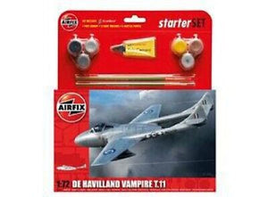 AIRFIX 55204 1/72 DE HAVILLAND VAMPIRE T.11 W PAINT