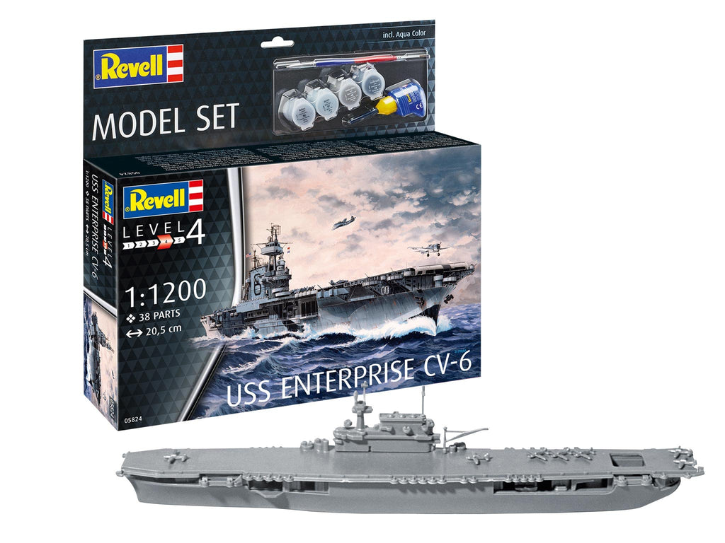REVELL 65824 1/1200 USS ENTERPRISE CV-6 W PAINT