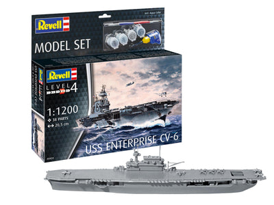 REVELL 65824 1/1200 USS ENTERPRISE CV-6 W PAINT