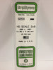 EVERGREEN 8208 .022 X .090 STYRENE HO STRIPS (4X8)