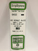 EVERGREEN 8410 .043 X .112 STYRENE HO SCALE STRIPS (4X10)