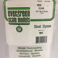 EVERGREEN 9006 .010 CLEAR STYRENE SHEET