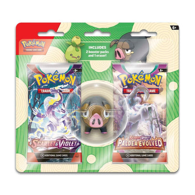 POKEMON LECHONK ERASER AND BOOSTERS