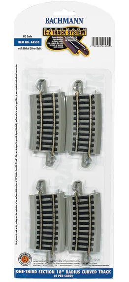 BACHMANN 44530 HO 1/3 SECTION 18 INCH RADIUS TRACK