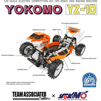 TEAM ASSOCIATED 9064 1/10 4WD YOKOMO YZ10 RETRO BUGGY