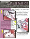 BARE METAL FOIL 121 CLEAR DECAL FILM INKJET SINGLE SHEET