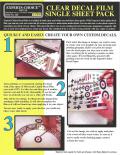 BARE METAL FOIL 124 CLEAR DECAL FILM LASER SINGLE SHEET