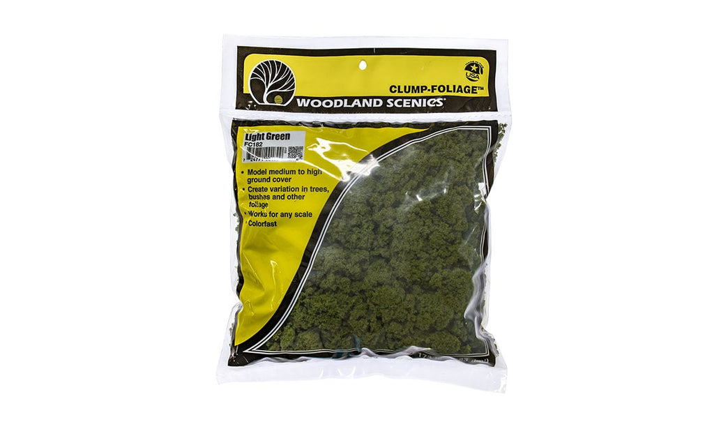 WOODLAND FC182 FOLIAGE CLUMP LIGHT GREEN