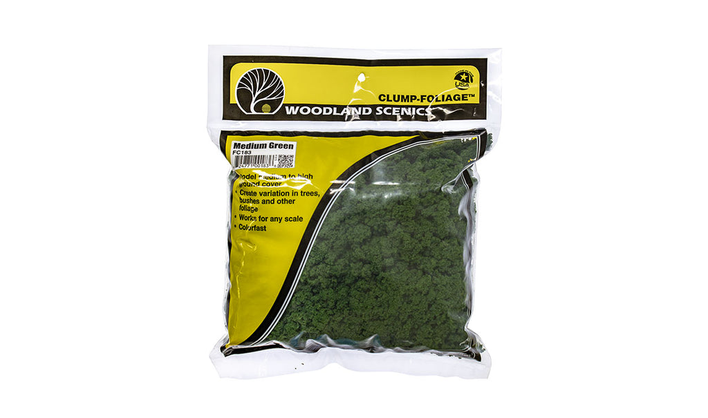 WOODLAND FC183 FOLIAGE CLUMP MEDIUM GREEN
