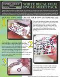 BARE METAL FOIL 126 WHITE DECAL FILM LASER SINGLE SHEET