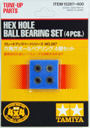 Tamiya 15287 Hex Hole Bearing Set 4pcs | Pinnacle Hobby