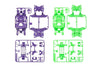 Tamiya 95234 MS Chassis Set Purple/Green | Pinnacle Hobby