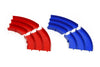 Tamiya 69573 Mini 4wd Curve Section Red/Blue | Pinnacle Hobby