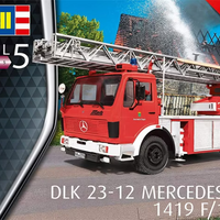 Revell Germany 07504 1/24 DLK 23-12 Mercedes Benz Fire Truck | Pinnacle Hobby